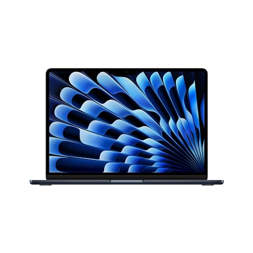 Apple 2024 MacBook Air 13-inch Laptop with M3 chip: Built for Apple Intelligence, 13.6-inch Liquid Retina Display, 8GB Unified Memory, 256GB SSD Storage, Backlit Keyboard, Touch ID; Midnight