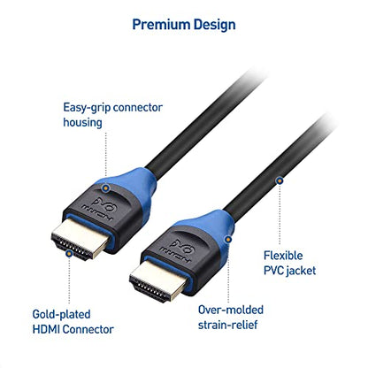 Cable Matters [Ultra High Speed HDMI Certified] 3-Pack 48Gbps 8K HDMI Cable 6.6 ft / 2m with 8K@60Hz, 4K@240Hz and HDR Support for PS5, Xbox Series X/S, RTX3080/3090, RX 6800/6900, Apple TV