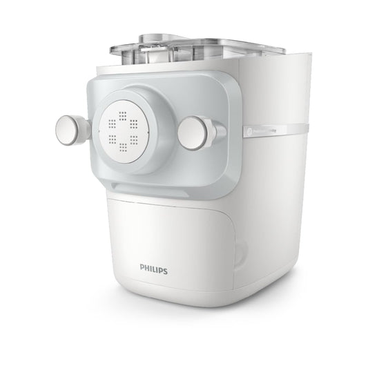 Philips 7000 Series Pasta Maker - ProExtrude Technology, Versatile Mixing Ability, 8 Shaping Discs, Perfect Dough, Easy Clean, Up to 8 Portions, White (HR2660/03)