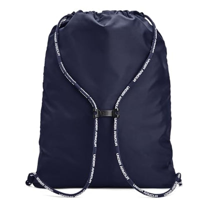 Under Armour Unisex-Adult Undeniable Sackpack , Midnight Navy (410)/Metallic Silver , One Size Fits Most