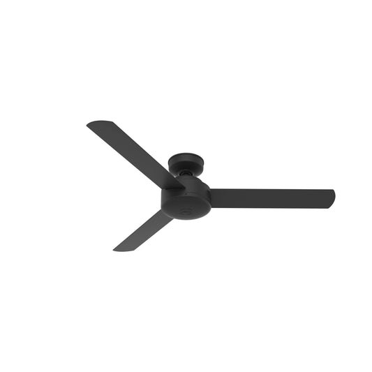 Hunter Fan Presto Ceiling Fan with Wall Control, Modern, Matte Black Finish, 52 Inch