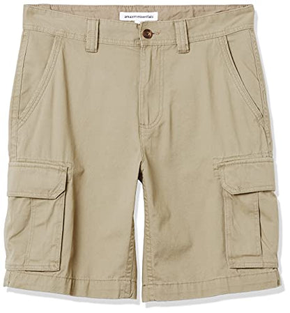 Amazon Essentials Men's Classic-Fit Cargo Short (Available in Big & Tall), Dark Khaki Brown, 36