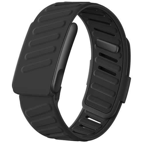 Getino Sport Band Compatible with Whoop 5.0 Bands One, Peak and Life/MG, Breathable Waterproof Silicone Adjustable Replacement Accessories Strap for Whoop Band 5.0 Fitness Activity Tracker, Black