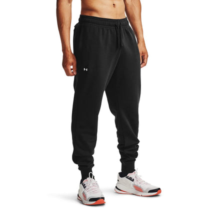 Under Armour mens Rival Fleece Joggers , Black (001)/Onyx White , 3X-Large