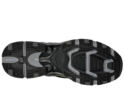 Skechers Sport Men's Vigor 2.0 Trait Memory Foam Sneaker, Charcoal/Black, 12 XW US