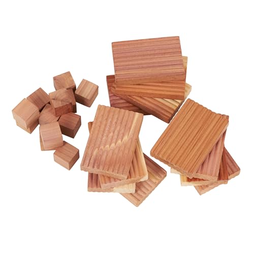 Household Essentials Set Cedar Blocks, Brown