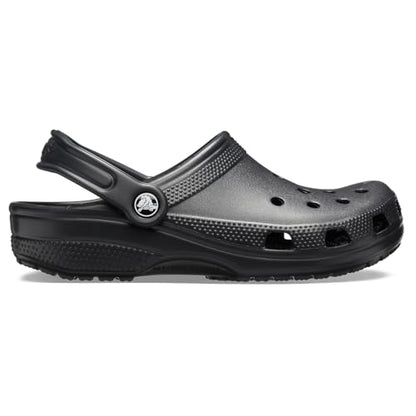 Crocs Unisex-Adult Classic Clog, Clogs for Women and Men, Black, 8 Women/6 Men