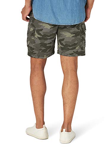 Lee Men's Extreme Motion Crossroad Cargo Short, Woodland Camo, 42
