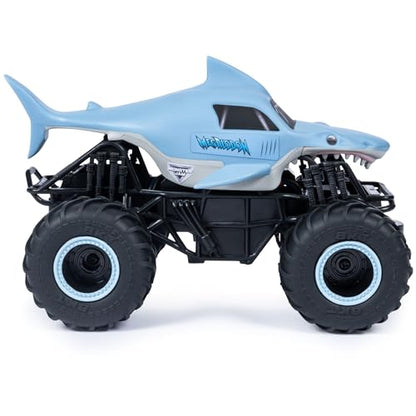 Monster Jam, Official Megalodon Remote Control Monster Truck for Boys and Girls, 1:24 Scale, 2.4 GHz, Kids Toys for Ages 4-6+