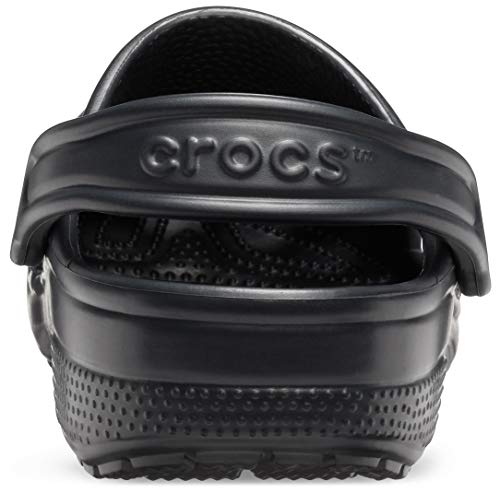 Crocs Unisex-Adult Classic Clogs (Best Sellers), Black, 6 Men/8 Women