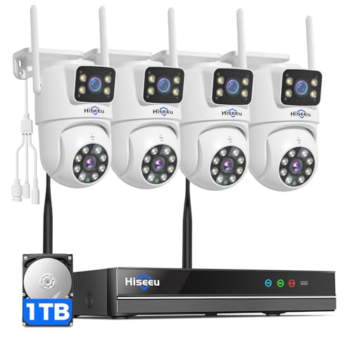 Hiseeu Wireless Security Cameras Outdoor, Outdoor Cameras for Home Security