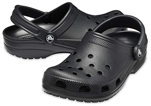 Crocs Unisex-Adult Classic Clogs (Best Sellers), Black, 6 Men/8 Women