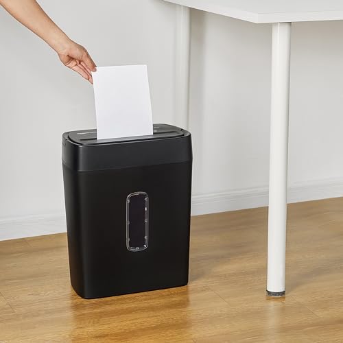 Amazon Basics Cross Cut Paper and Credit Card Shredder, 12 Sheet (New Model), Black