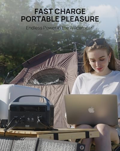 DaranEner Portable Power Station 56000mAh, 179.2Wh LiFePO4 Battery Backup w/ 2 300W (Peak 600W) AC Outlets, 1.5hrs Fast Charging, Power Bank for Hurricane Emergency/Outdoor Camping/RVs/Home Use