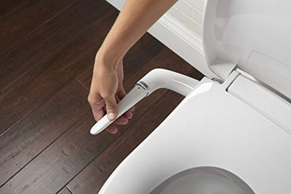 KOHLER 5724-0 PureWash M250 Elongated Bidet Toliet Seat, Manual Non-Electric Bidets for Existing Toilets, Adjustable Bidet Sprayer, White