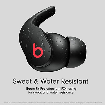 Beats Fit Pro - True Wireless Noise Cancelling Earbuds - Apple H1 Headphone Chip, Compatible with Apple & Android, Class 1 Bluetooth, Built-in Microphone, 6 Hours of Listening Time - Beats Black