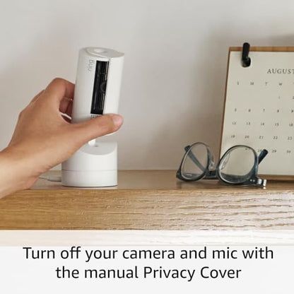 Ring Pan-Tilt Indoor Cam (newest model) — See all around your home or business with 360° pan coverage, HD video, plus Two-Way Talk (2024 release), Black