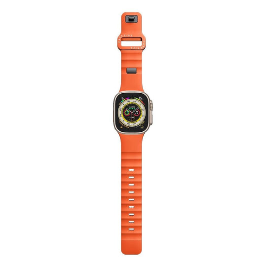 CASETiFY Bounce Watch Band [High-Performace FKM Elastomer] Compatible with Apple Watch Series 1-10, SE, Ultra - 42/44/45/46/49mm - Orange