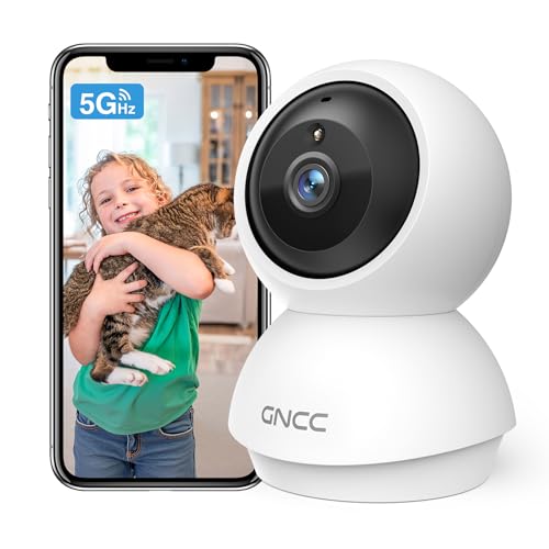 GNCC 2K Security Camera Indoor, 5G WiFi Cameras for Home Security,Phone App