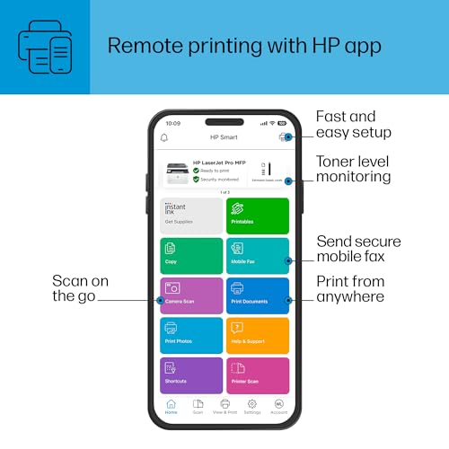 HP LaserJet Pro MFP 3101sdw Printer, Black and white, Printer for Small medium business, Print, copy, scan, Wireless; Print from phone or tablet; Two-sided printing; Scan to email