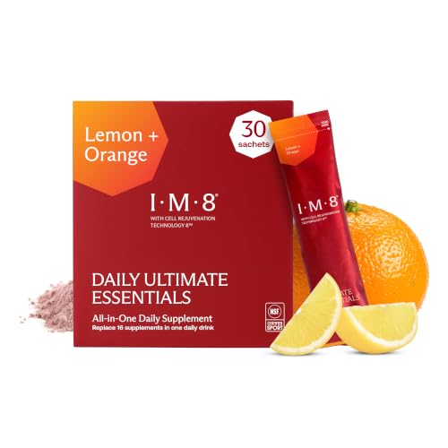 IM8 Daily Ultimate Essentials Powder, Lemon & Orange, 30 Sachets