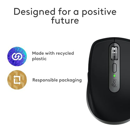Logitech MX Anywhere 3S Mac Compact Wireless Mouse 8K DPI - Space Grey