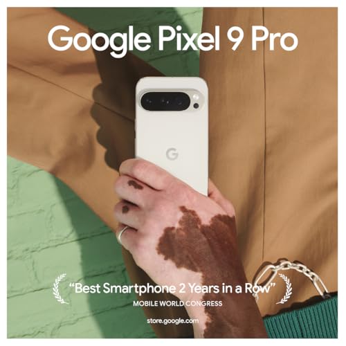 Google Pixel 9 Pro - Unlocked Android Smartphone with Gemini, Triple Rear Camera System, 24-Hour Battery, and 6.3" Super Actua Display - Obsidian - 512 GB