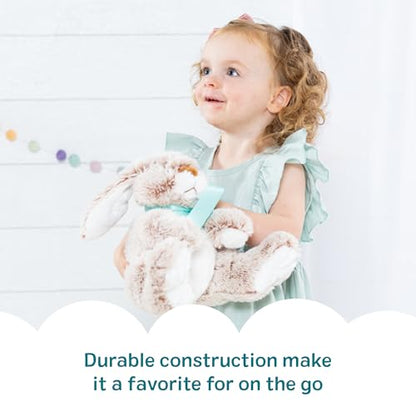 Melissa & Doug Burrow Bunny Stuffed Animal Plushie with Big Feet, Floppy Ears & Fluffy Tail, Adorable Pretend Play Toddler Toys for Girls & Boys 3+