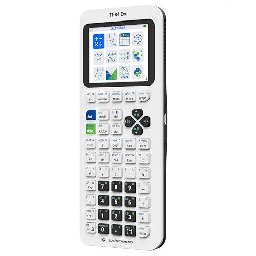 TI-84 Evo Graphing Calculator Texas Instruments, White