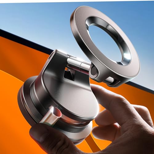 LISEN for Magsafe Car Mount, Magnetic Phone Holders for Your Car, Vacuum Phone Mount for Car Accessories for Women Men Jeep BMW, SuctionPro Gifts Kits, for iPhone 17 Pro Max 16 15 14 13 12