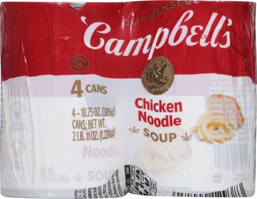 Campbell's Condensed Chicken Noodle Soup, 10.75 Ounce Can (Pack of 4)