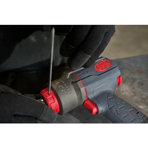 Ingersoll Rand 2236QTIMAX-2 DXS2 1/2" Air Impact Wrench, 2" Extended Anvil, Quiet, 1500 ft-lb Torque, Titanium Hammercase, Friction Ring Retainer, Pistol, Interchangeable Anvil, Multi-functional Tool