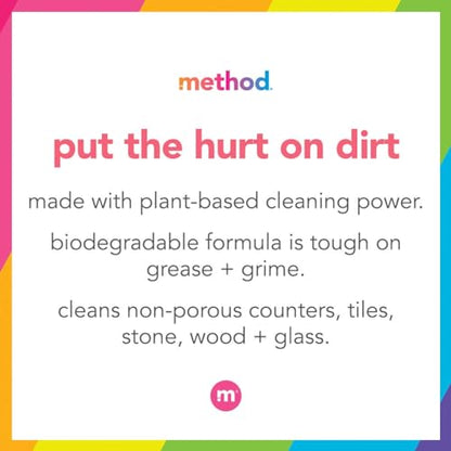 Method All-Purpose Cleaner Spray, French Lavender, Plant-Based and Biodegradable Formula Perfect for Most Counters, Tiles and More, 28 Fl Oz, (Pack of 8)