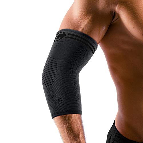 CAMBIVO 2 Pack Elbow Brace for Tendonitis and Tennis Elbow, Compression Support Sleeve for Golfer's Elbow Relief, Arthritis & Gym Workouts, Non-Slip 3D Knit Arm Guard for Men & Women