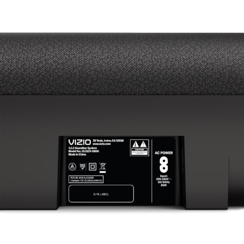 VIZIO 5.1.2 Elevate SE Soundbar, Wireless Subwoofer, Surround Sound w/Dolby Atmos & DTS:X, Bluetooth Speaker, QuickFit™ Compatible – SL512X-08 (New, 2024 Model)