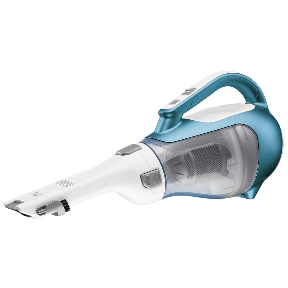 BLACK+DECKER dustbuster AdvancedClean Handheld Vacuum Cordless, Compact Home and Car Vacuum with Crevice Tool ,Rotating Nozzle and Charging Station, Large Dust Bowl (CHV1410L)