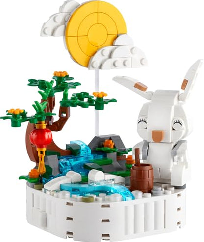 LEGO Jade Rabbit Building Toy Set, Fun Bunny Display Piece or Family Building Activity, Small Animal Toy for Boys and Girls, Great Gift for Kids Ages 8 and Up, 40643