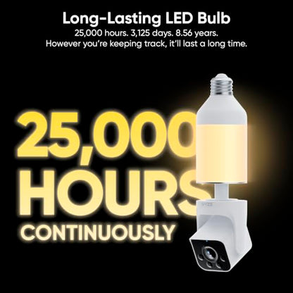 WYZE Bulb Cam - 2K HD Smart Light Bulb Security Camera, E26 Socket
