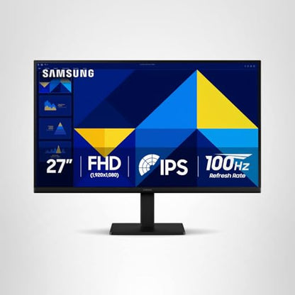 Samsung 27" (S30GD) Essential Monitor with IPS Panel and Tilt Only Stand, 100Hz Refresh Rate, Ergonomic Design, Advanced Eye Care, Game Mode, LS27D304GANXZA