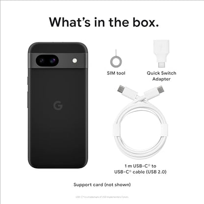 Google Pixel 8a - Unlocked Android Phone with Google AI, Advanced Pixel Camera and 24-Hour Battery - Obsidian - 256 GB