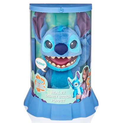 WOW! Stuff: RealFX Disney Stitch Plush from Lilo & Stitch- 18" Animatronic Plush, 100+ Action & Sound Combinations, Looks-Feels-Sounds Realistic! Stuffed Animal Plush, Ages 6+