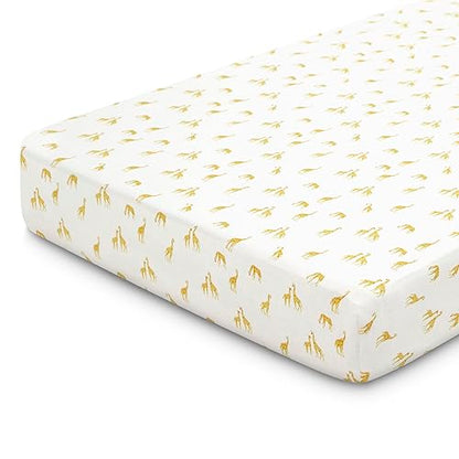 Delta Children Fitted Crib Sheets for Girls and Boys - Crib Sheet for Standard Crib and Toddler Mattresses - 28x52 Inch (Pack of 3), Safari Friends