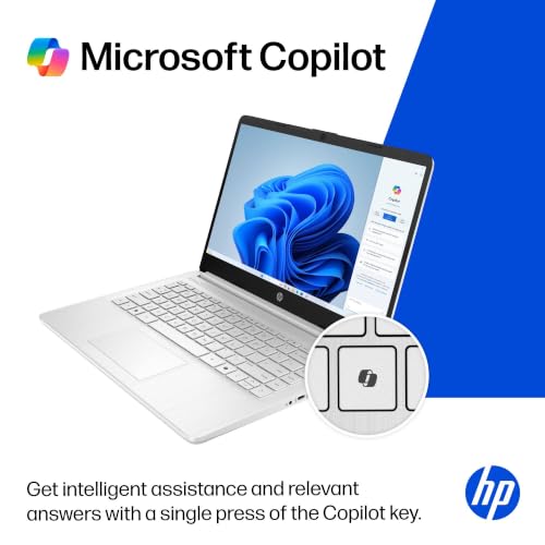 HP 2027 Everyday Laptop, Intel CPU, 128GB Storage, Copilot AI, Office 365 | 1TB Cloud Storage, Windows 11, Fast Charge, WiFi 6, Long Battery Life, Lightweight & Portable, Study & Work, Modern Silver