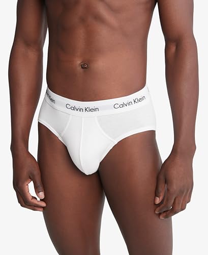 Calvin Klein Men's Cotton Stretch 3-Pack Brief, 3 White, XX-Large