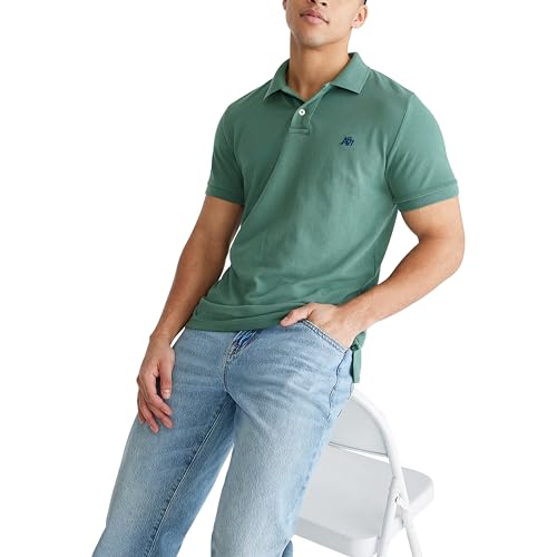 AEROPOSTALE Men's Polo, Treeline, X-Large