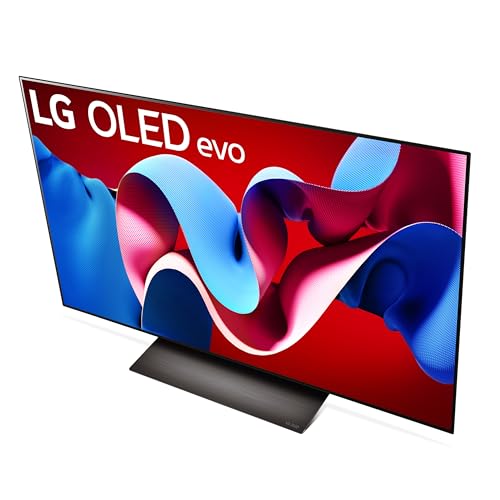 LG 48-Inch Class OLED evo C4 Series Smart TV 4K Processor Flat Screen with Magic Remote AI-Powered with Alexa Built-in (OLED48C4PUA, 2024),Black