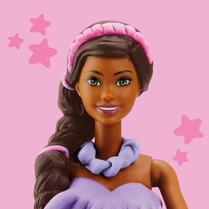 Play-Doh Barbie Fashionista Ruffles Set, Make Doll Clothes with Modeling Compound & 10 Fashion Accessories, Arts & Crafts for Girls & Boys, Kids Christmas Gifts, 5+