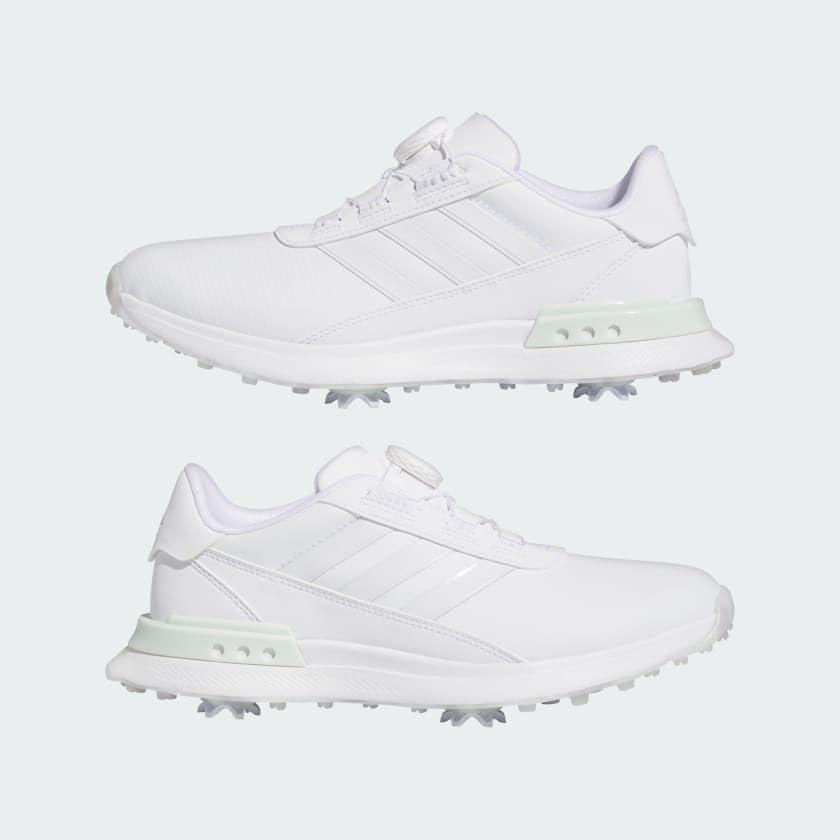 adidas Women's S2G Spikeless BOA 24 Golf Shoes, Footwear White/Crystal Jade, 5.5