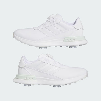 adidas Women's S2G Spikeless BOA 24 Golf Shoes, Footwear White/Crystal Jade, 5.5