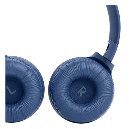 JBL Tune 510BT: Wireless On-Ear Headphones with Purebass Sound - Blue, Medium